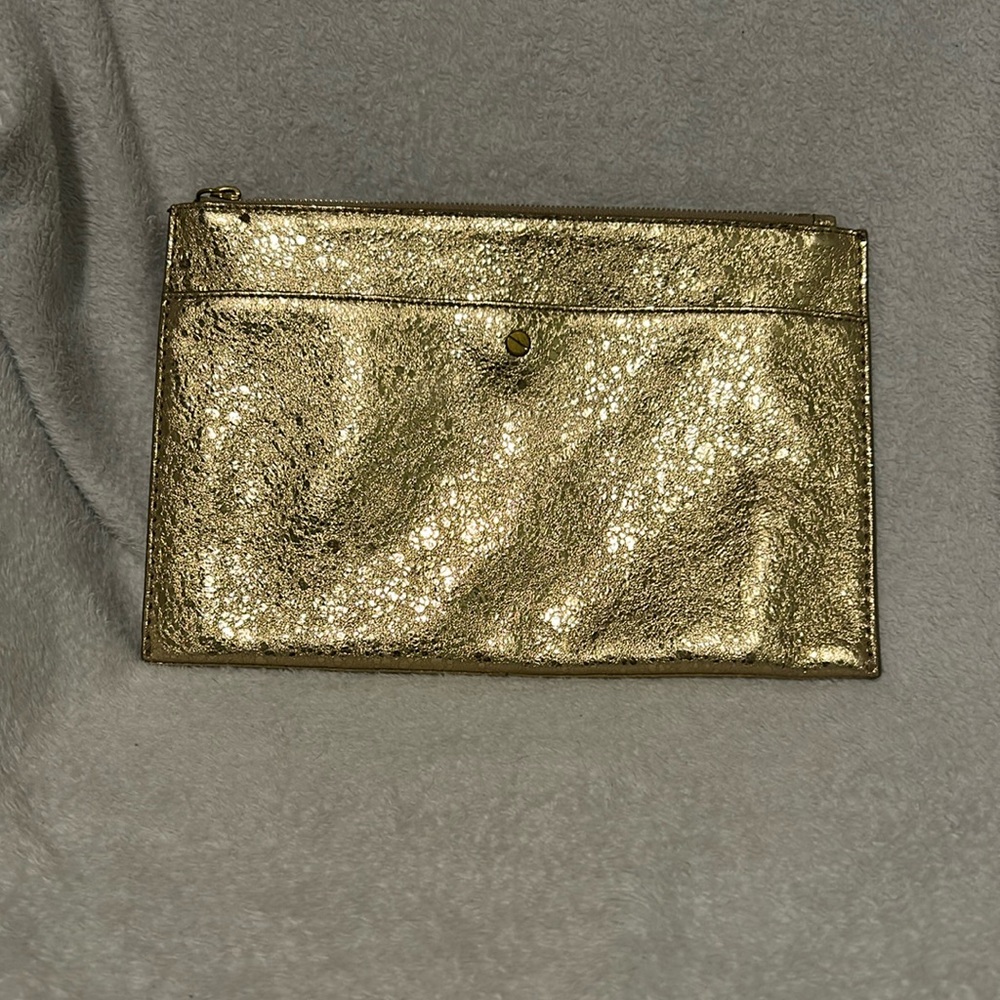 J Crew Gold Clutch